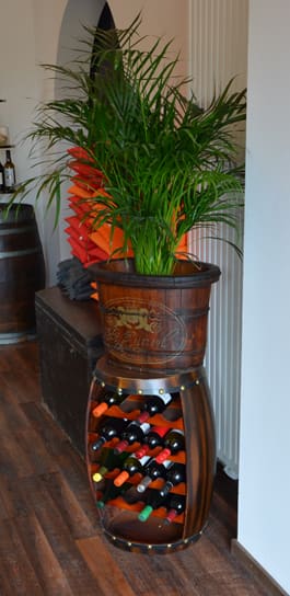 Pflanze auf Weinregal